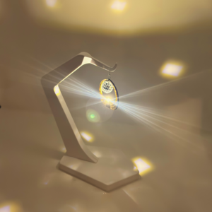 Disco Light Earrings – Light-Up Wooden Party Earrings – Funny Disco Jewelry – Festival & Night Party Accessory