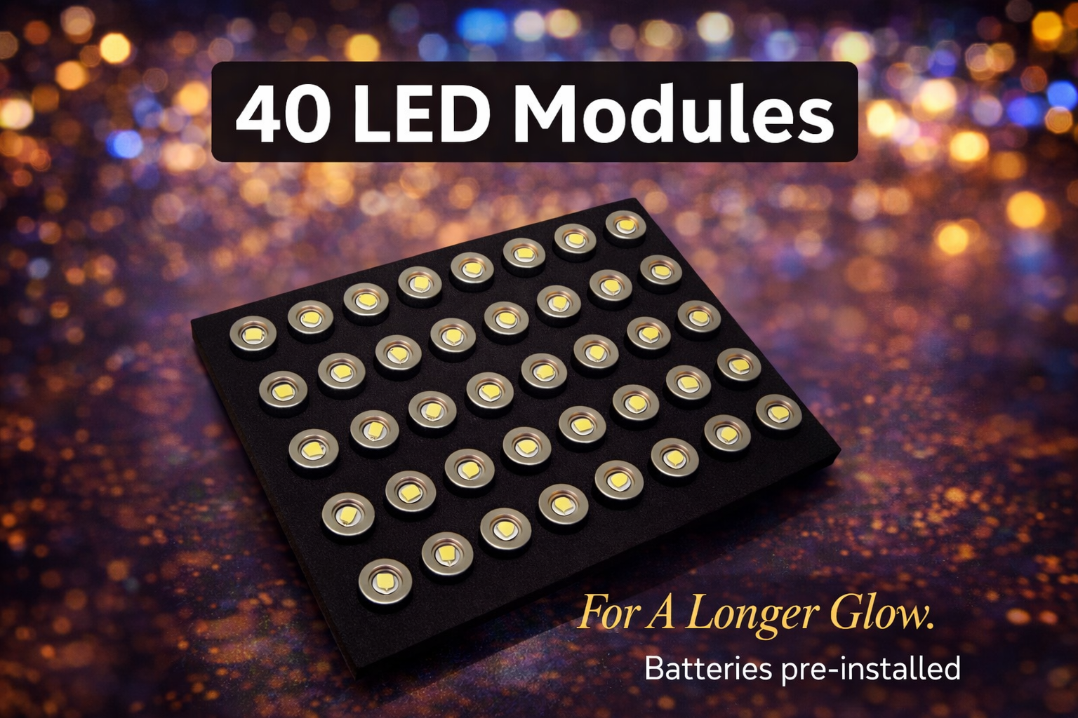 LED REFILL / Coasters – 8 Pack (No Gift Box)